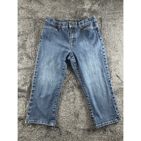 Women’s Lauren Ralph Lauren Denim Capri Size 10 - Picture 1 of 4